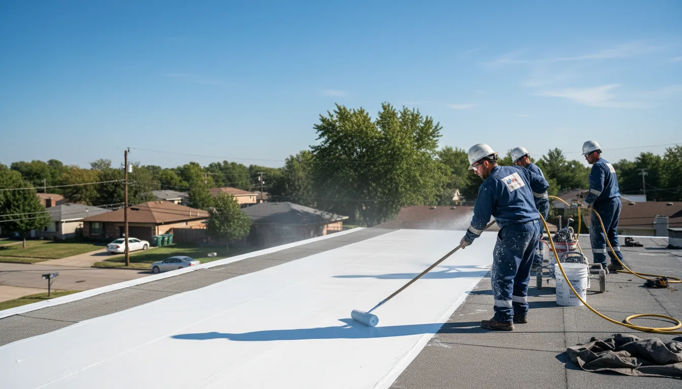 Commercial roof coating in Fieldton, TX near me